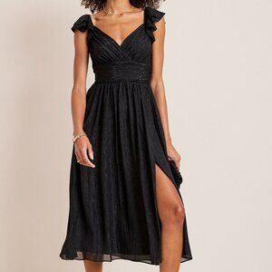Juliette Ruffle Sleeve Midi Dress (Medium)